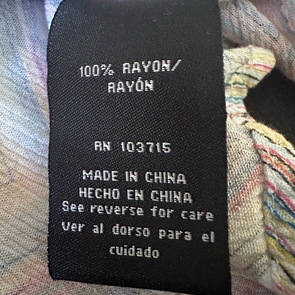 Zac & Rachel 3/4 Ruffle Sleeve Button Front Top - Picture 3 of 7